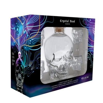 VODKA CRYSTAL HEAD CL.70 PACK FRANCOLI (1 BOTT.+ 2 SHOT)