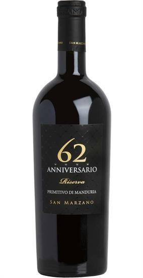 ANNIVERSARIO 62 PRIMITIVO MANDURIA DOP CL.75 SAN MARZANO