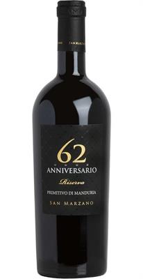 ANNIVERSARIO 62 PRIMITIVO MANDURIA DOP CL.75 SAN MARZANO