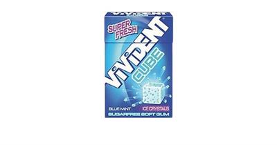 VIVIDENT CUBE ICE BLUE MINT X20