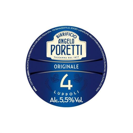 BIRRA PORETTI 4 LUPPOLI FLEX LT.20 FUSTO PET