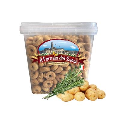 SNACK TARALLI PATATE E ROSMARINO KG.2 SECC FORNAIO SASSI