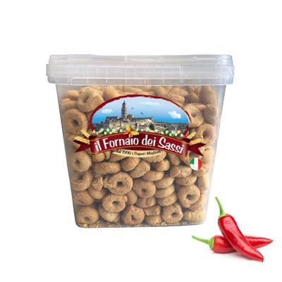 SNACK TARALLI PEPERONCINO KG.2 SECC. FORNAIO SASSI