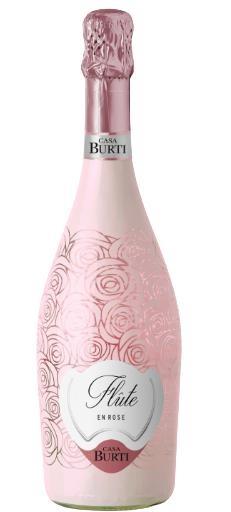 SPUMANTE BURTI FLUTE EN ROSE'.EX DRY CL.75