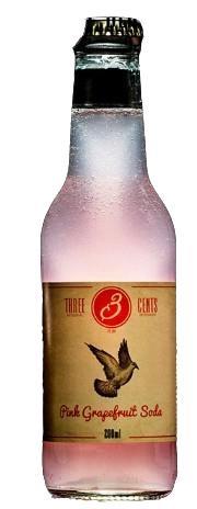 THREE CENTS PINK GRAPEFRUIT SODA CL.20X24