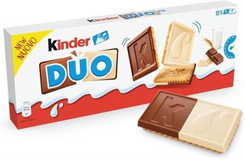 KINDER DUO MILK/WHITE T12X12 AST