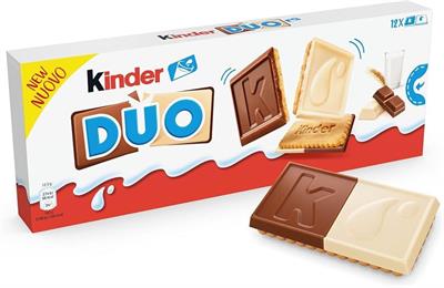 KINDER DUO MILK/WHITE T12X12 AST