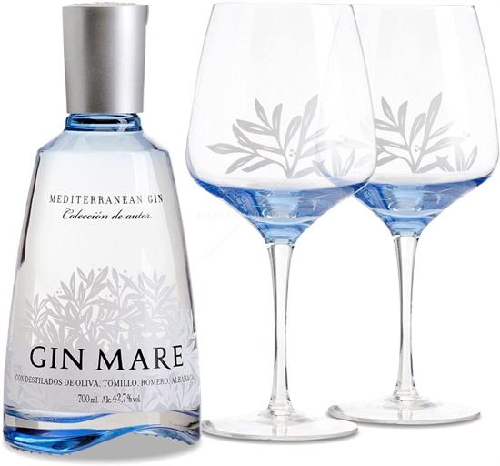 GIN MARE PACK CL.70 + 2 BICCHIERI